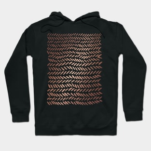 Metallic knitting pattern - copper Hoodie